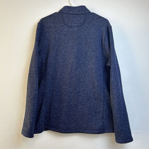 Woolrich Jacket Men’s Large Blue Pullover 1/4 Zip Sweater Comfort Cabincore - Picture 7 of 12